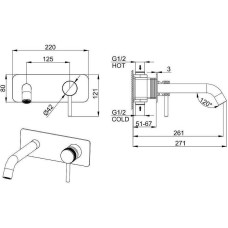 Смеситель для раковины Allen Brau Priority 5.31003-00 Хром