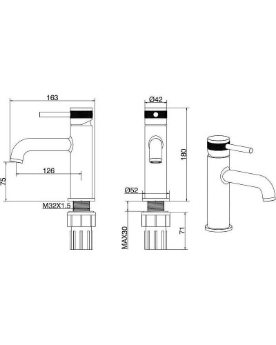 Смеситель для раковины Allen Brau Priority 5.31001-00 Хром