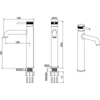 Смеситель для раковины Allen Brau Priority 5.31002-31 Черный матовый