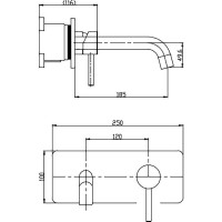Смеситель для раковины BelBagno Etna ETN-BLVM-IN Сатин