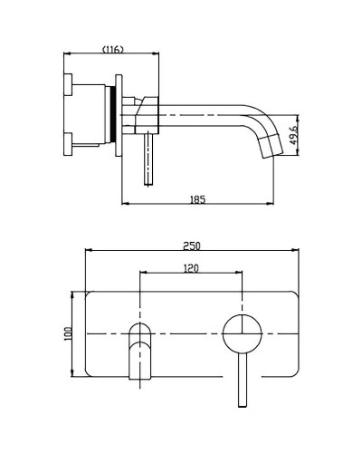 Смеситель для раковины BelBagno Etna ETN-BLVM-IN Сатин