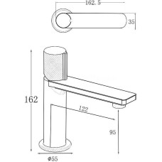 Смеситель для раковины Allen Brau Liberty 5.33001-00 Хром