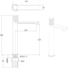 Смеситель для раковины Allen Brau Liberty 5.33002-00 Хром