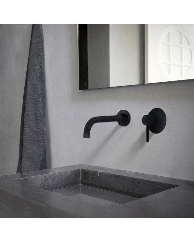 Смеситель для раковины Abber Wasser Kreis AF8112B Черный матовый