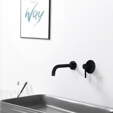 Смеситель для раковины Abber Wasser Kreis AF8112B Черный матовый