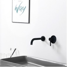 Смеситель для раковины Abber Wasser Kreis AF8112B Черный матовый