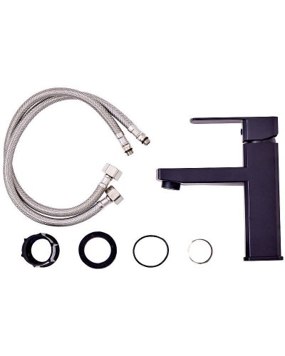 Смеситель для раковины Orange OneLife P06-021b Черный матовый