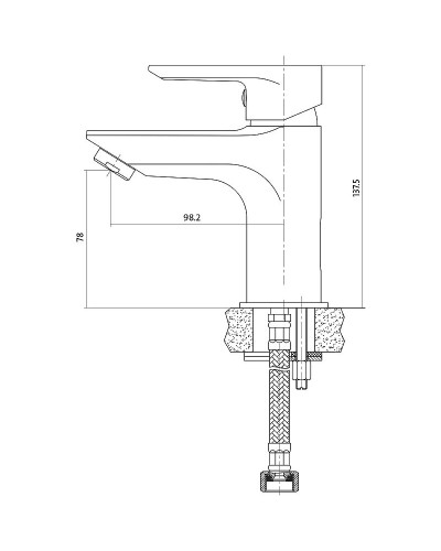 Смеситель для раковины Cersanit Vero 63060 Хром