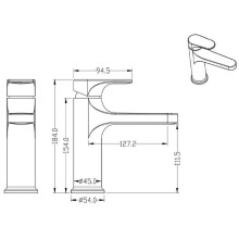Смеситель для раковины Boheme Spectre 451-BR Бронза