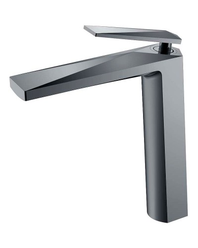 Смеситель для раковины Boheme Venturo 372-SGM Оружейная сталь глянцевая