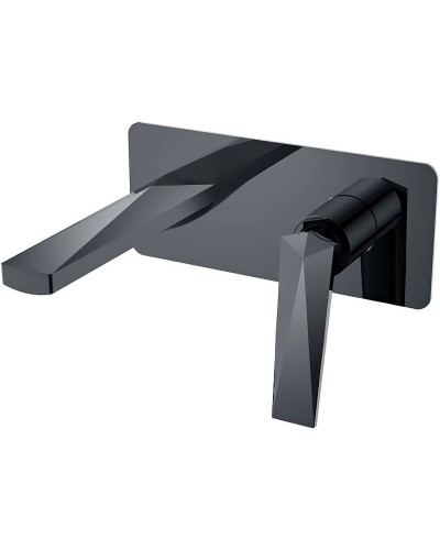 Смеситель для раковины Boheme Venturo 375-SGM Оружейная сталь глянцевая