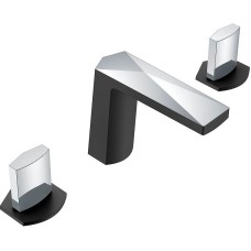 Смеситель для раковины Boheme Venturo 150-BCR-ICE Черный матовый Хром