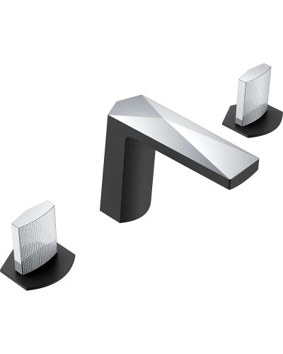Смеситель для раковины Boheme Venturo 150-BCR-TOUCH Черный матовый Хром