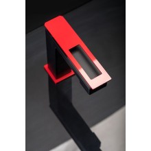 Смеситель для раковины Boheme Q 141-BR Черный матовый Красный