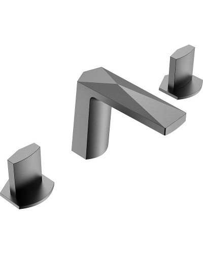 Смеситель для раковины Boheme Venturo 150-GM-ICE Оружейная сталь