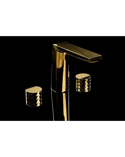 Смеситель для раковины Boheme Venturo 150-MG-DIAMOND Золото матовое