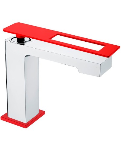 Смеситель для раковины Boheme Q 141-CRR Хром Красный