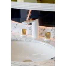 Смеситель для раковины Boheme Venturo 150-WG-TOUCH Белый Золото