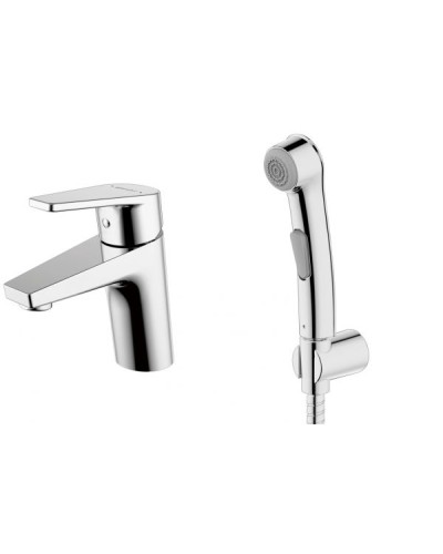 Смеситель для раковины Bravat Line F15299C-2 с гигиеническим душем Хром