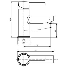 Смеситель для раковины Koller Pool Orion OR0200 Хром