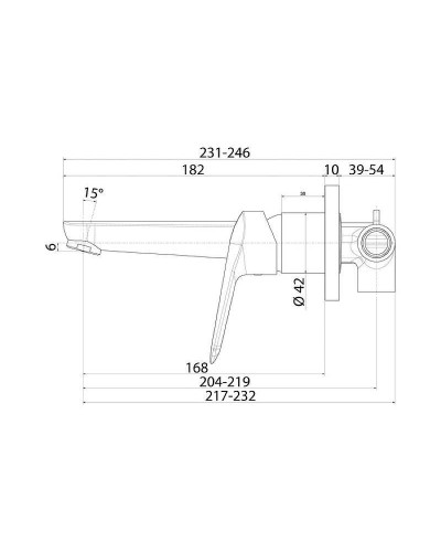 Смеситель для раковины Iddis Torr TORSB00i65 Хром глянцевый