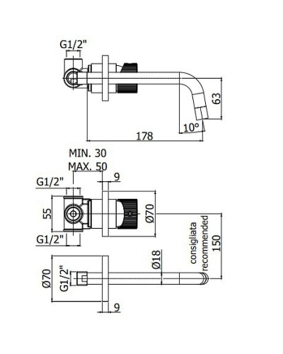 Смеситель для раковины Paffoni Jo JO006CR70 Хром