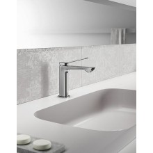 Смеситель для раковины Paffoni Tilt TI071BO Белый матовый