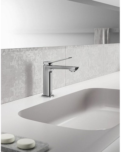 Смеситель для раковины Paffoni Tilt TI071BO Белый матовый