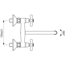 Смеситель для умывальника Vidima Ретро BA122AA