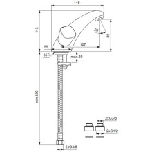 Смеситель для умывальника Vidima Квадро BA243AA