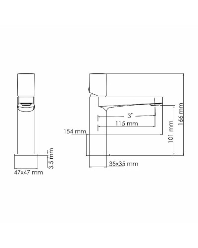 Смеситель для раковины WasserKRAFT Naab 8603 Хром
