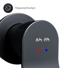 Смеситель для раковины AM.PM X-Joy F85A72622 Черный матовый