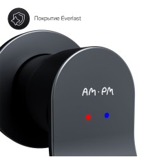 Смеситель для раковины AM.PM X-Joy F85A72622 Черный матовый