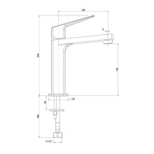 Смеситель для раковины Paini Bari RTYO205 Черный матовый