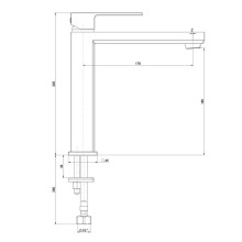 Смеситель для раковины Paini Grazia 21PZ205M Черный матовый