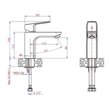 Смеситель для раковины Paini Viva Style P4CR205 Хром