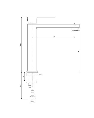 Смеситель для раковины Paini Grazia 21CR205M Хром