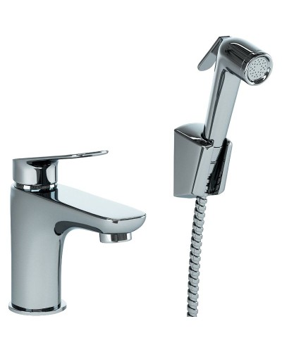 Смеситель для раковины Paini Laguna LACR205/574 с гигиеническим душем Хром