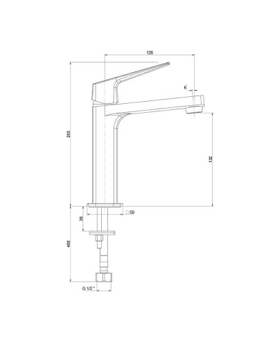 Смеситель для раковины Paini Bari RTCR205 Хром
