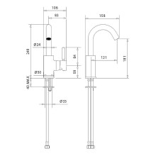 Смеситель для раковины Migliore Fortis Gold 31541 (27981) Золото