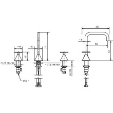 Смеситель для раковины Migliore Sirius 28162 Золото