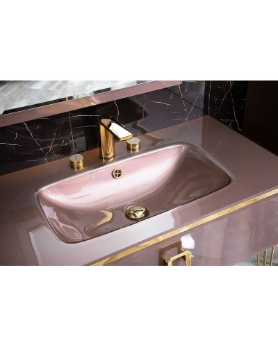 Смеситель для раковины Boheme Venturo 150-G-DIAMOND Золото глянцевое