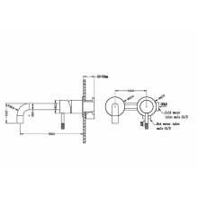 Смеситель для раковины Boheme Uno 465-GM Оружейная сталь
