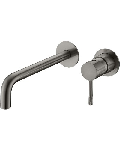 Смеситель для раковины Boheme Uno 465-GM Оружейная сталь