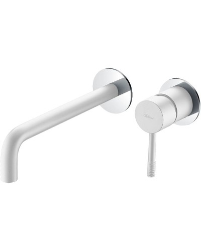 Смеситель для раковины Boheme Uno 465-WCR Белый матовый Хром