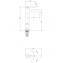 Смеситель для раковины Abber Emotion AF8811B Черный матовый