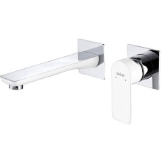 Смеситель для раковины Abber Weiss Insel AF8082W Белый хром