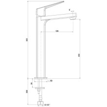Смеситель для раковины Paini Bari RTCR205LL Хром