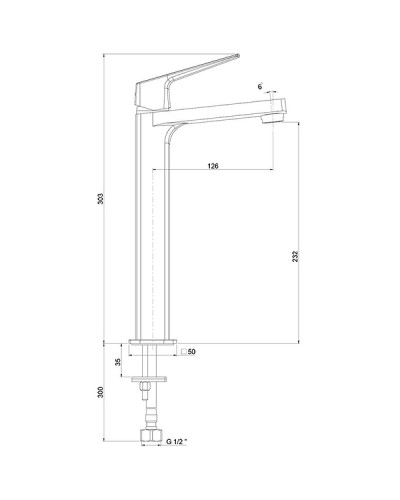 Смеситель для раковины Paini Bari RTCR205LL Хром