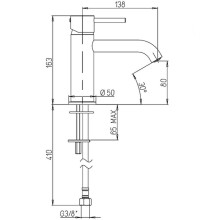 Смеситель для раковины Paini Cox 78PZ205O Черный матовый
